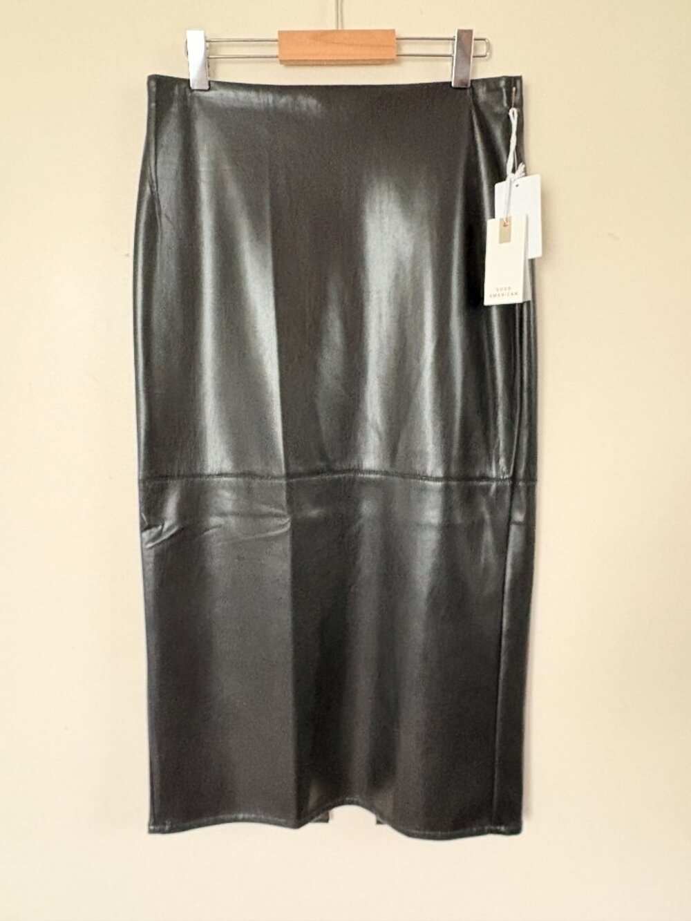 Good American Faux Leather Pencil Skirt | NWT | Size 6.